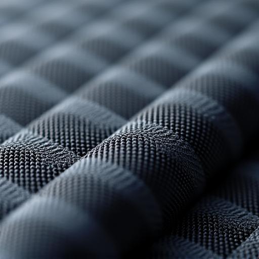 Macro shot of the interlocking FlexWeave fabric.